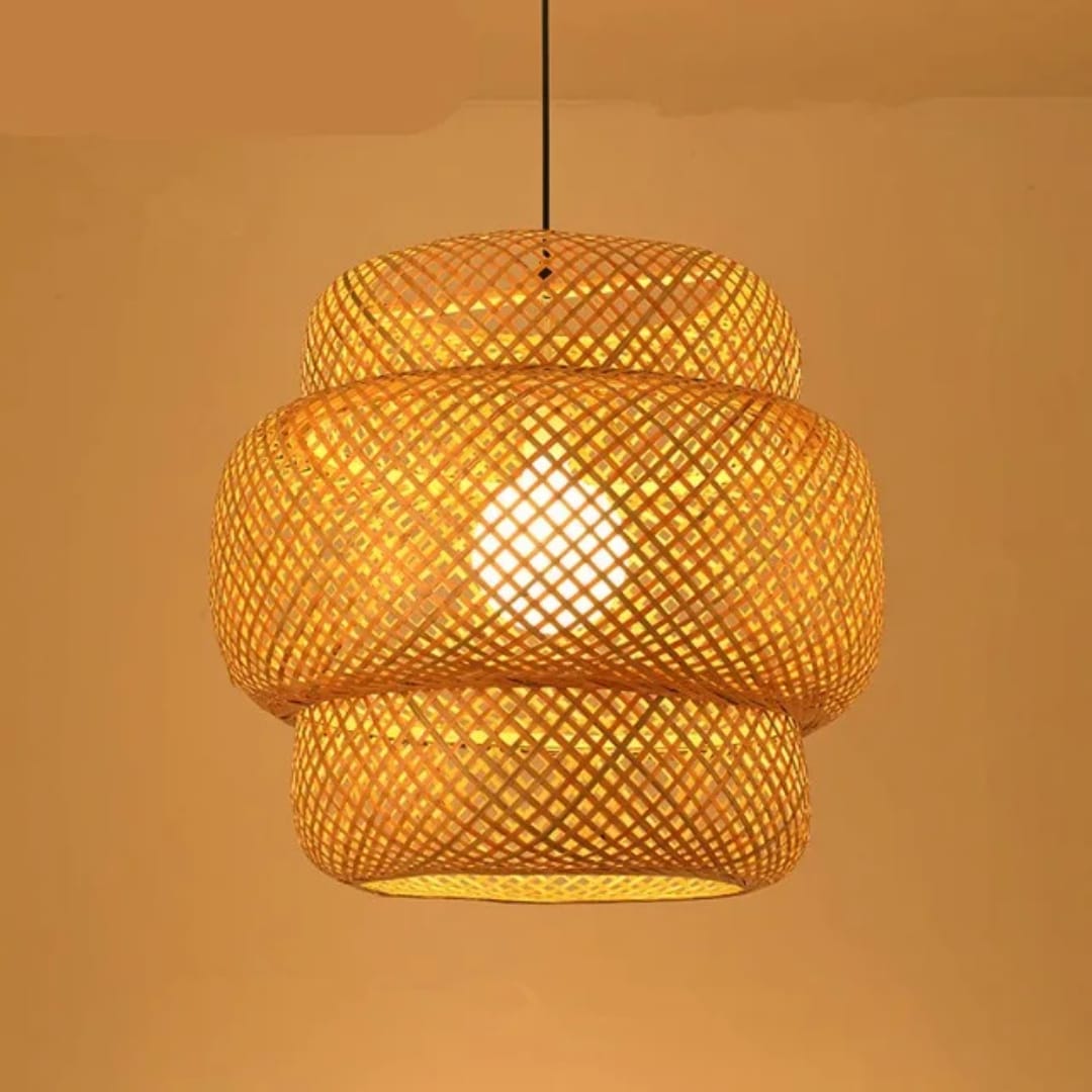 Handwoven Bamboo Pendant Light