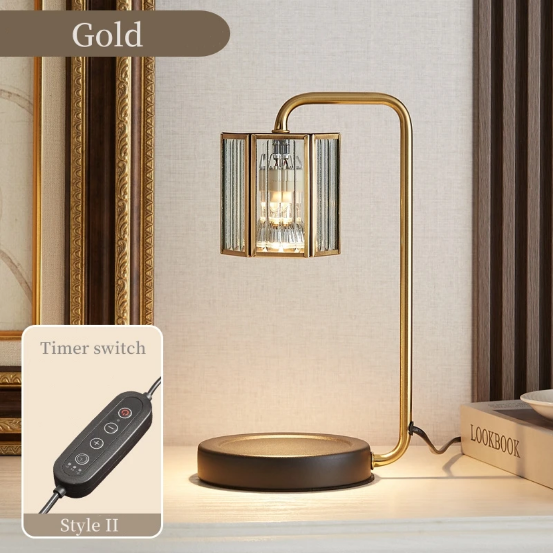 Aurelia Crystal Glow Warmer Lamp