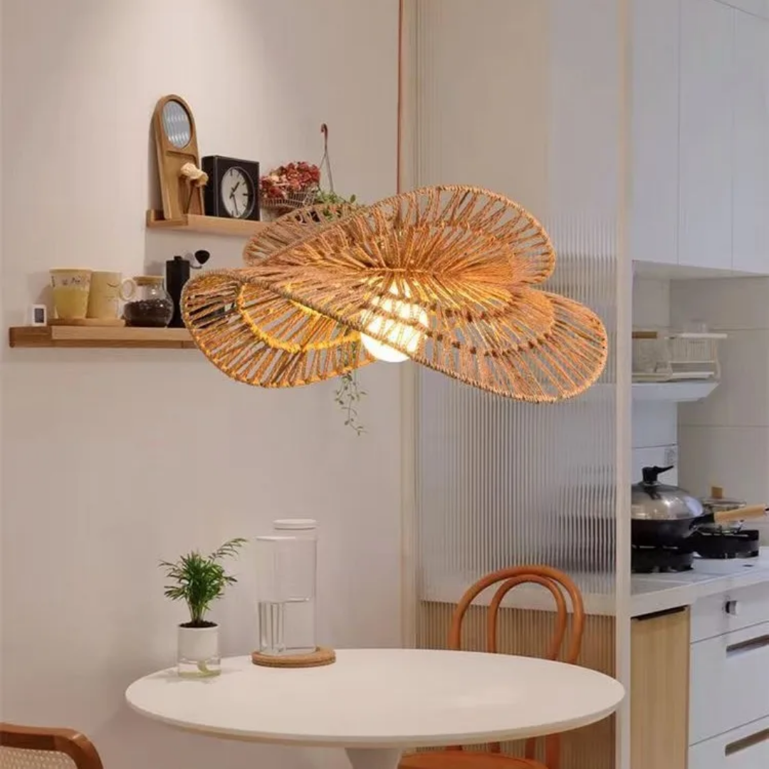 Soleil Rattan Pendant Light.