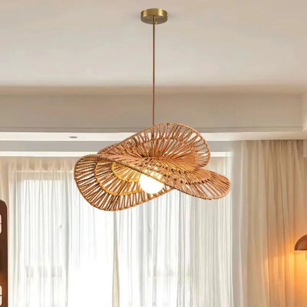 Soleil Rattan Pendant Light.