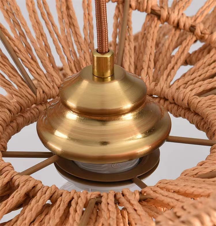 Soleil Rattan Pendant Light.