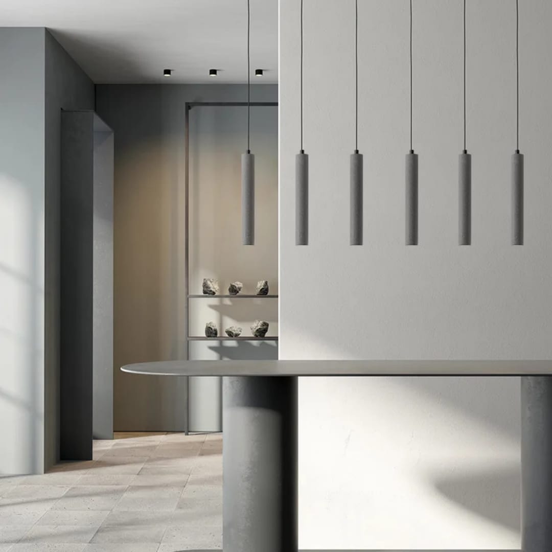 Cast Concrete Pendant Light