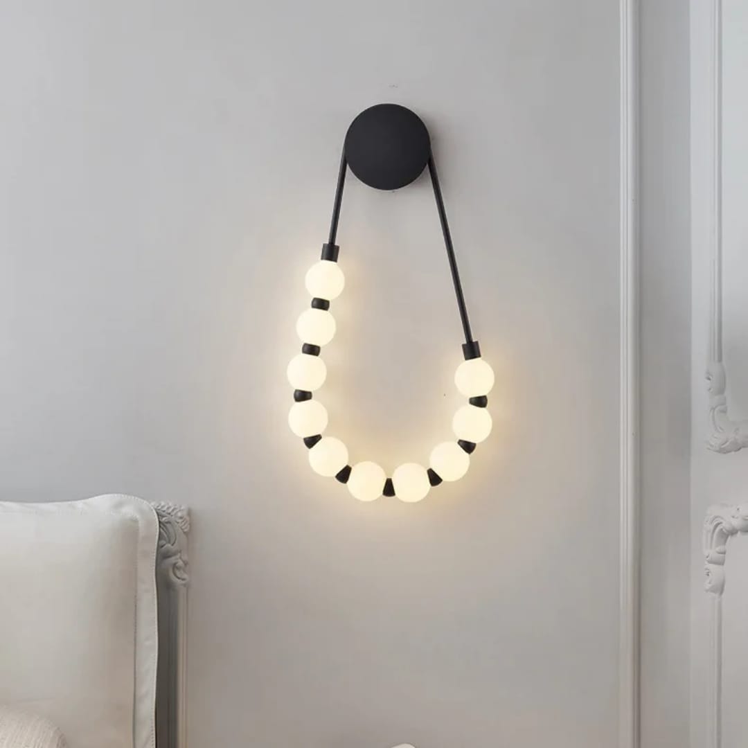 Aurora Bead Loop Wall Light