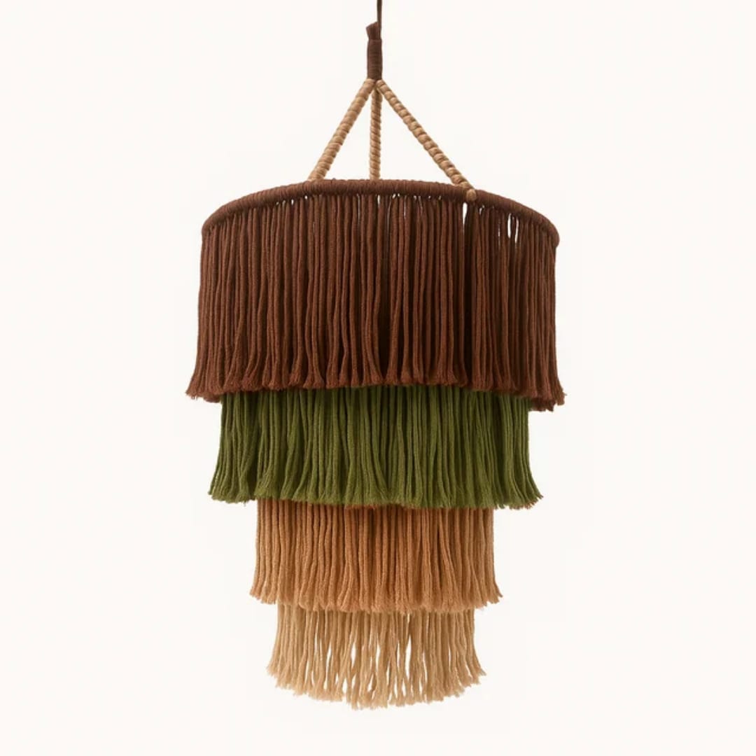 Verde Tassel Lampshade