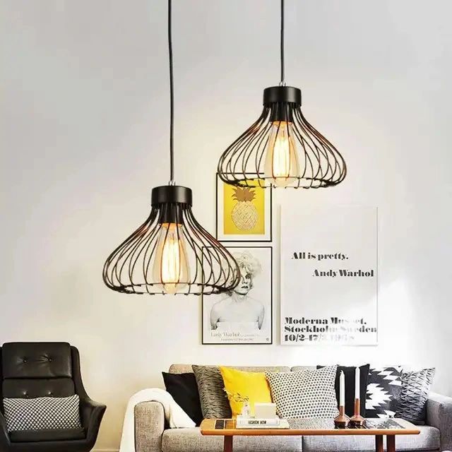 Modern Retro Black Pendant Light
