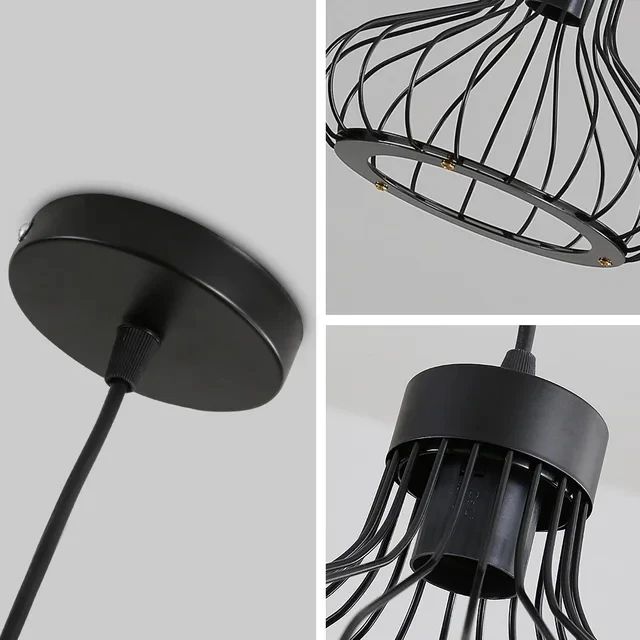 Modern Retro Black Pendant Light