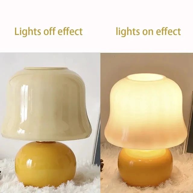 Cozy glow mushroom table lamp