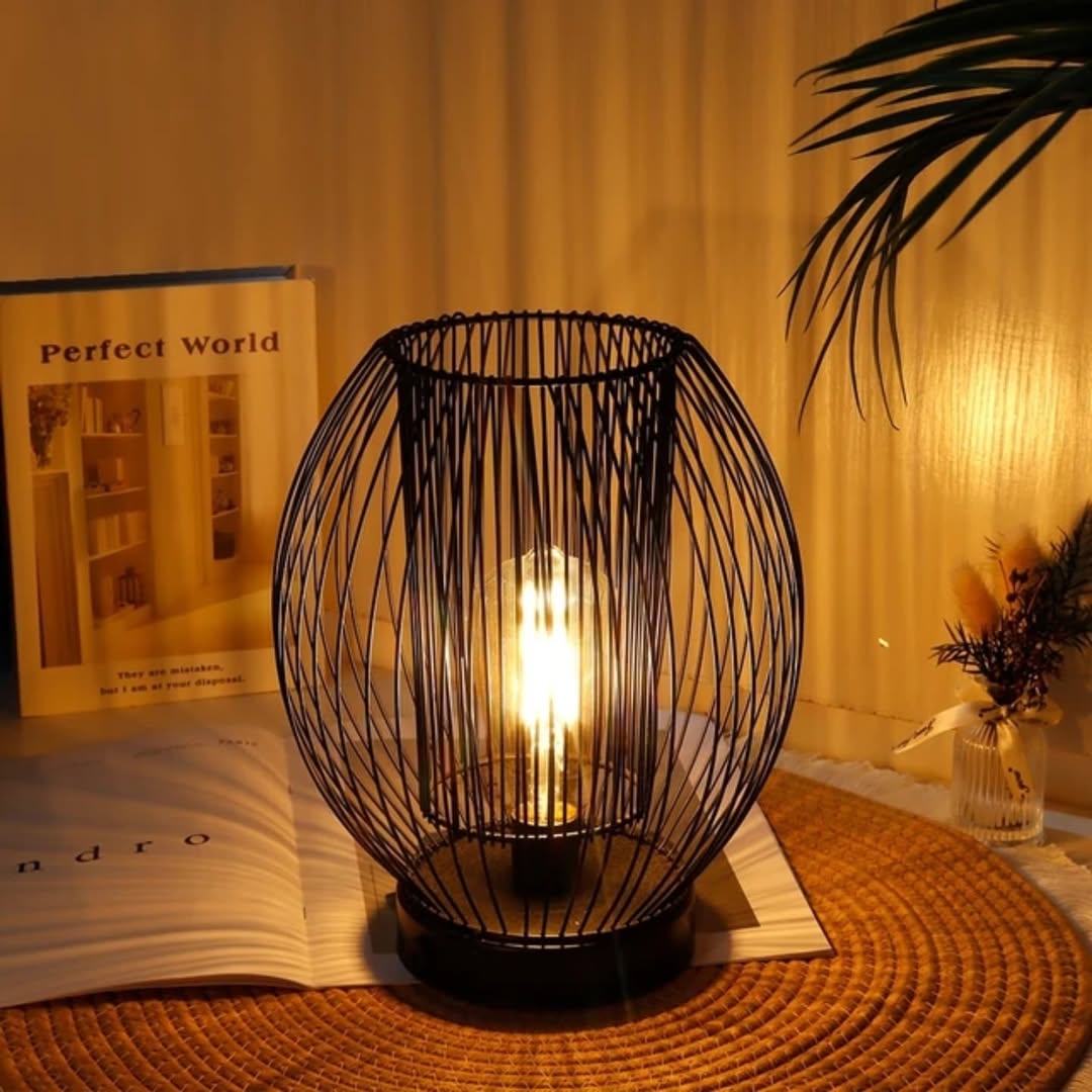 Aura Glow Cage Lamp