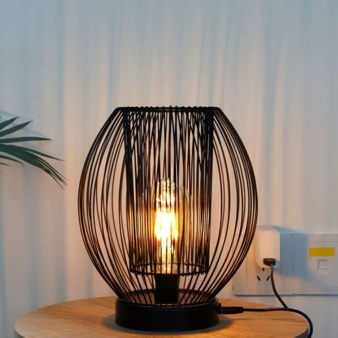 Aura Glow Cage Lamp