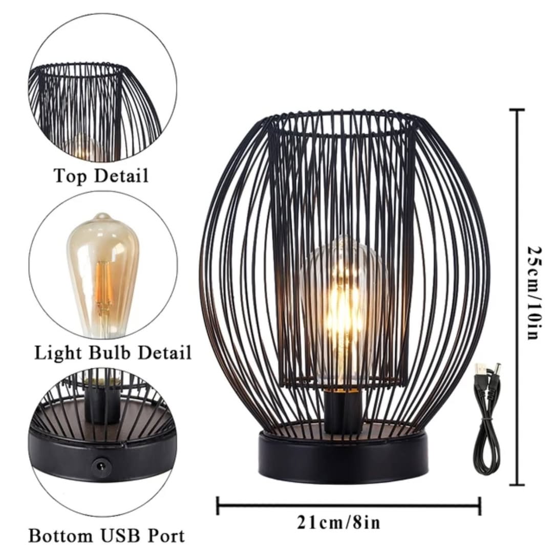 Aura Glow Cage Lamp