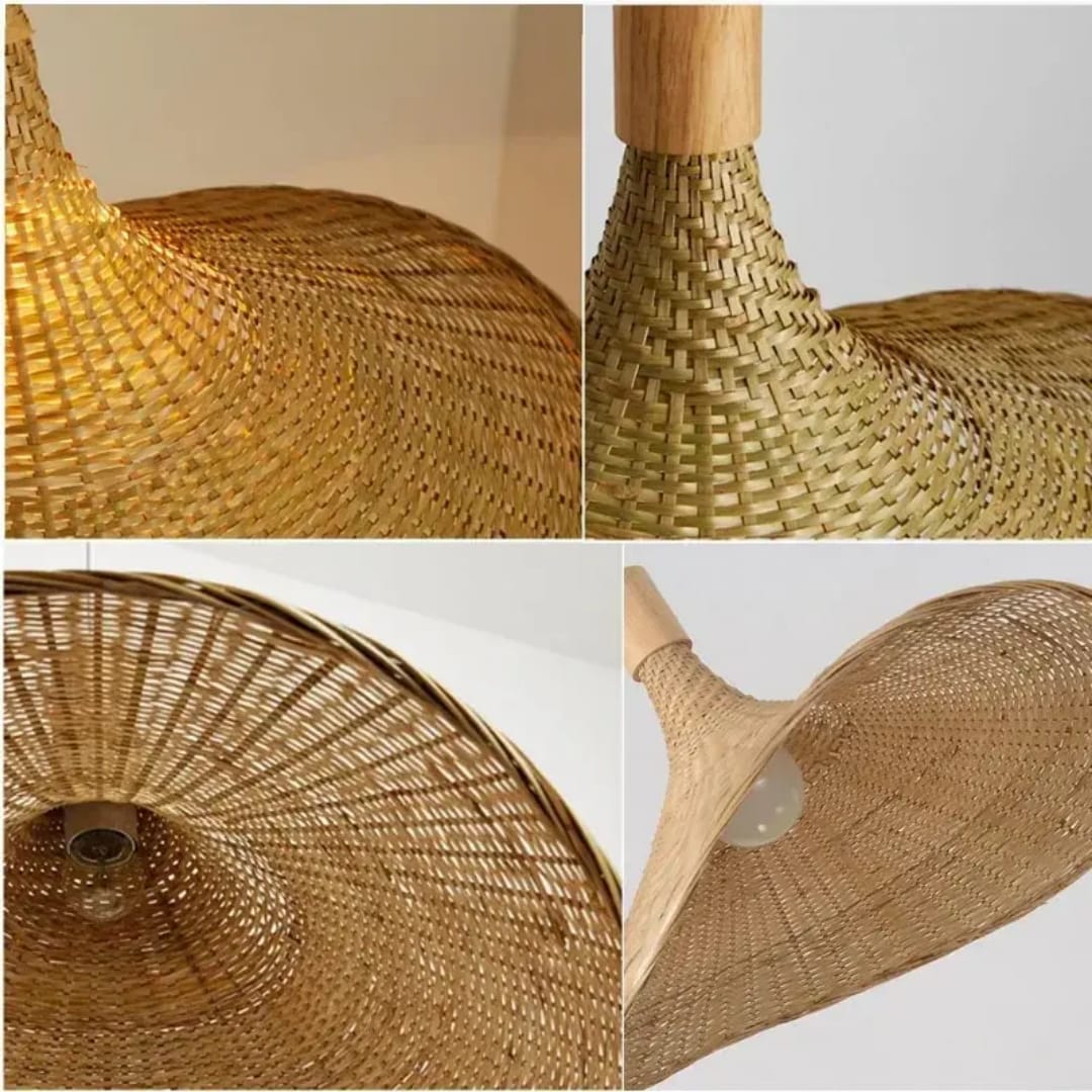 Lotus Rattan Pendant Light